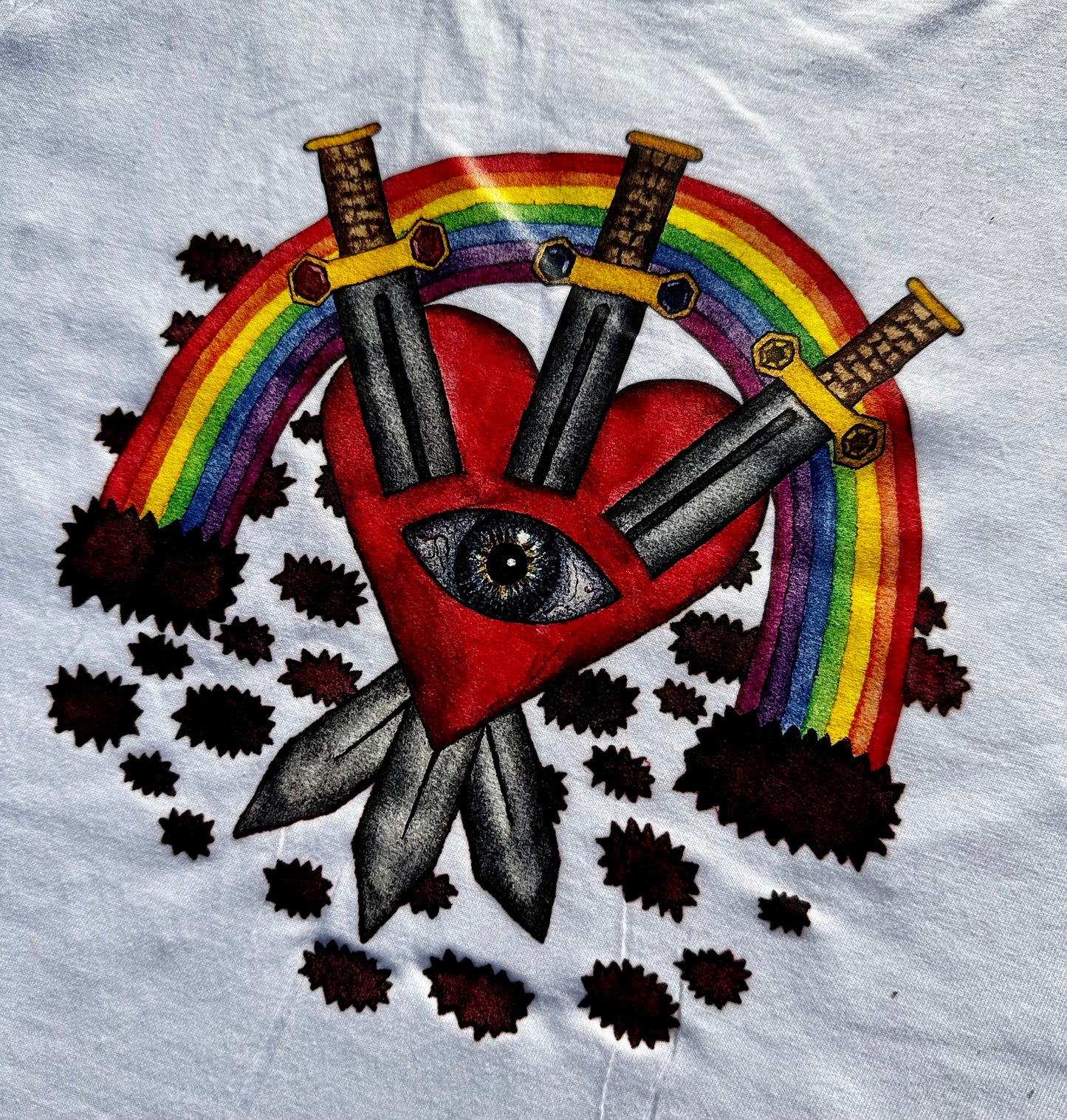 3 of Swords White Tank
