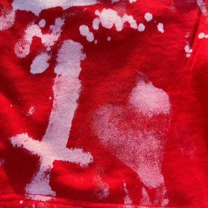 "3 of Swords" Sponge Bleached Shorts