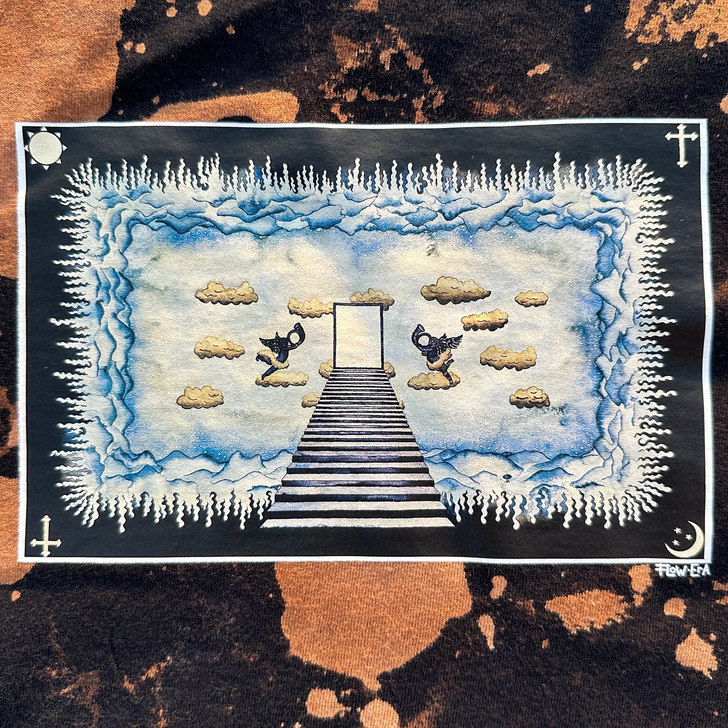 "Out of the Darkness and Into the Light" Sponge Bleached Shirt