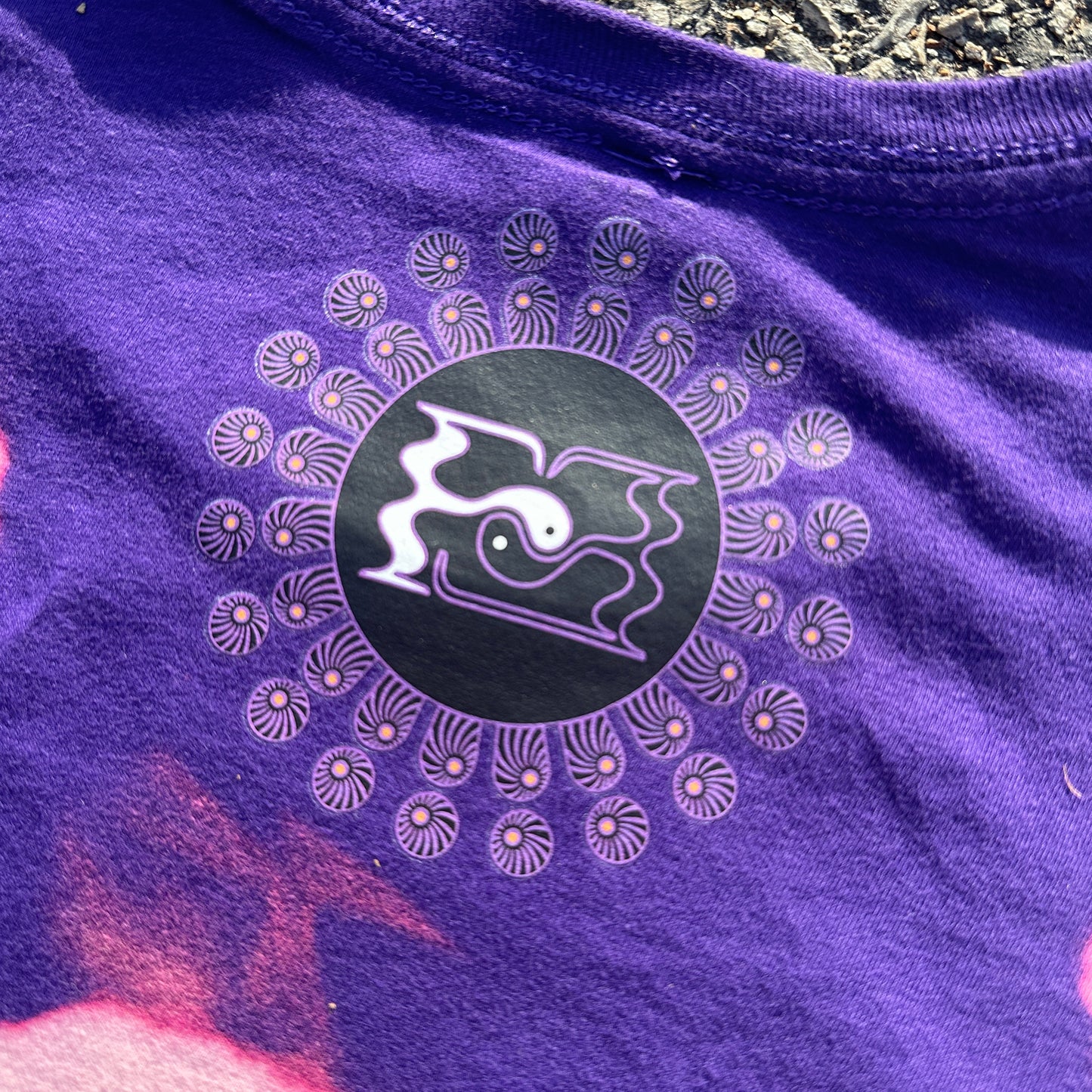 "Mushrooms are Down to Earth" Sponge Bleached Shirt