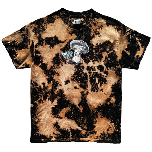 Mushrooms are Down to Earth Bleached Shirt (Baby Mushroom)