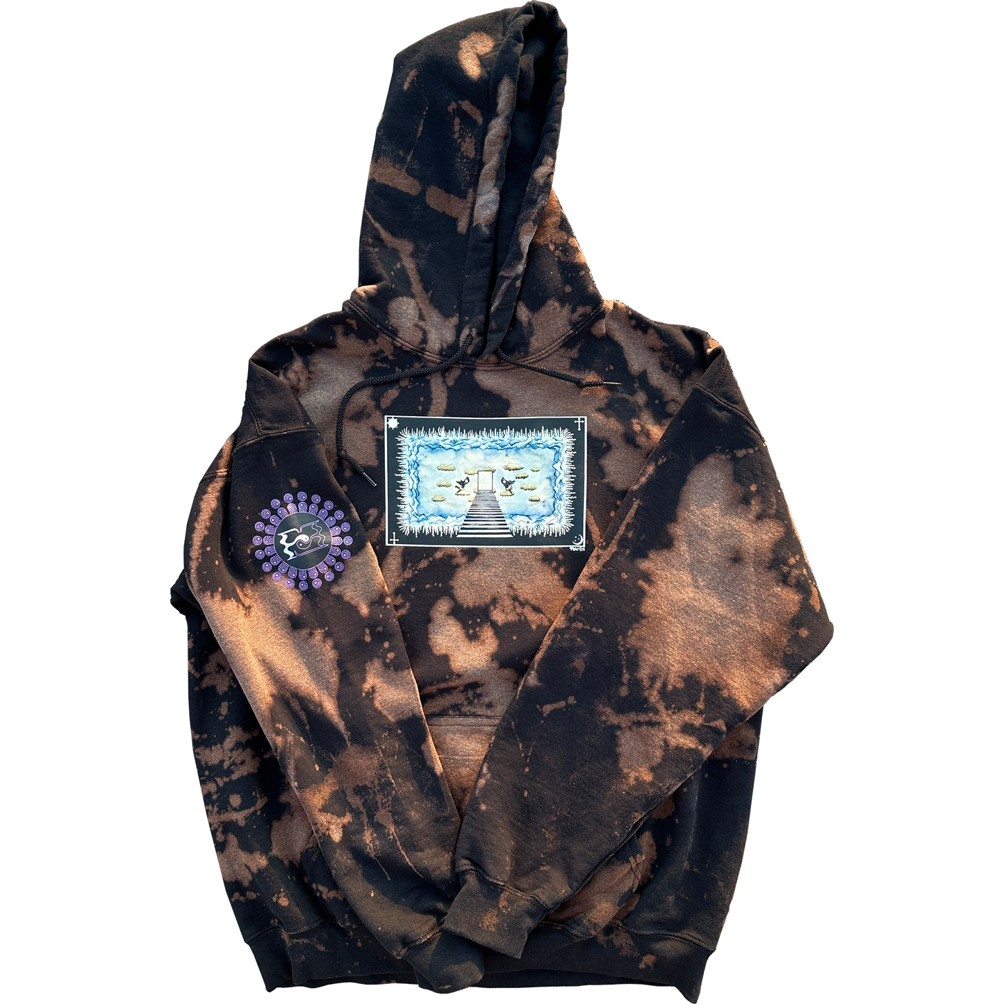 "Out of the Darkness and Into the Light" Sponge Bleached Hoodie