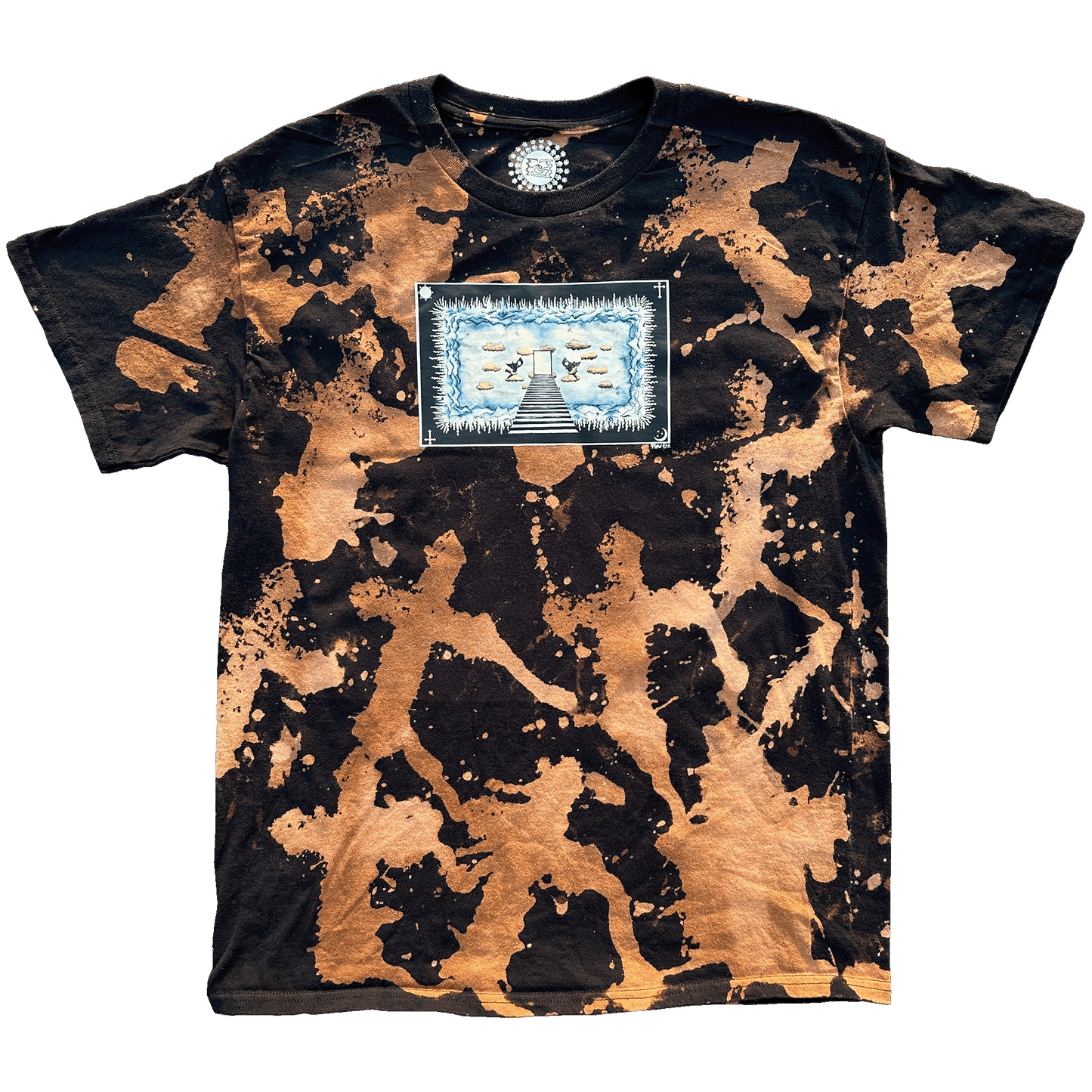 "Out of the Darkness and Into the Light" Sponge Bleached Shirt