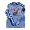 Birds of Paradise Blue Bleached Long Sleeve
