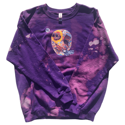 PATCHFAC3 Purple Bleached Crewneck